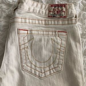 True Religion whitish colored Bobby jean waist 32”